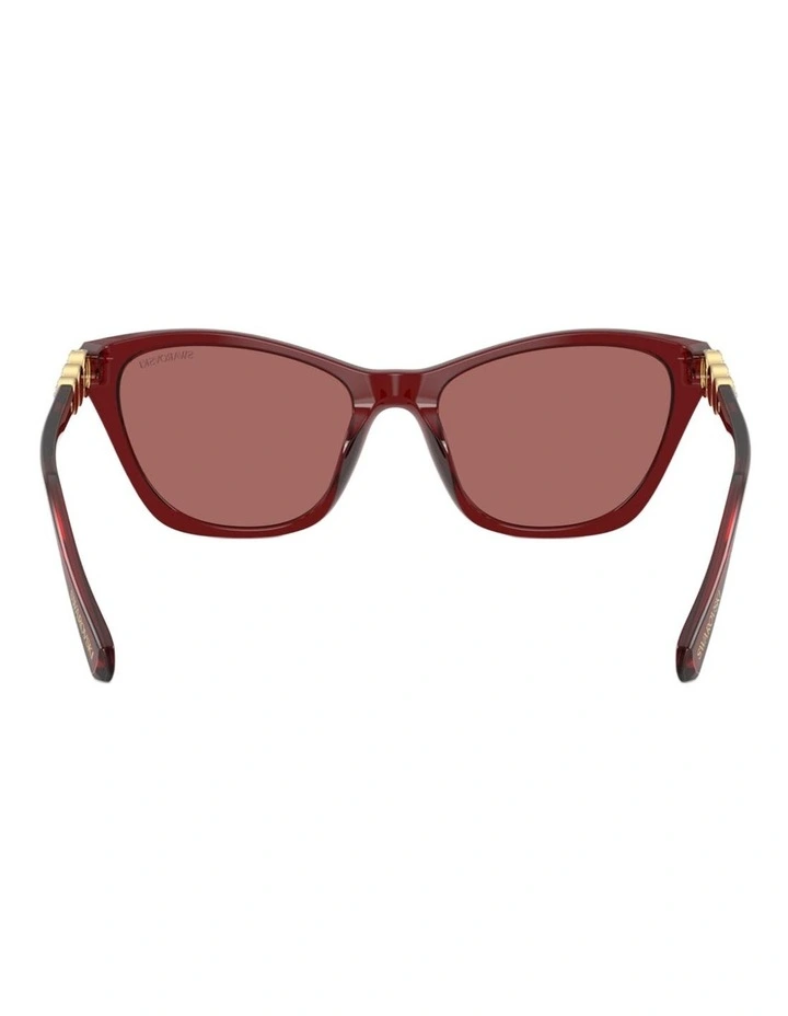 Swarovski Acetate Sunglasses in Red image 3