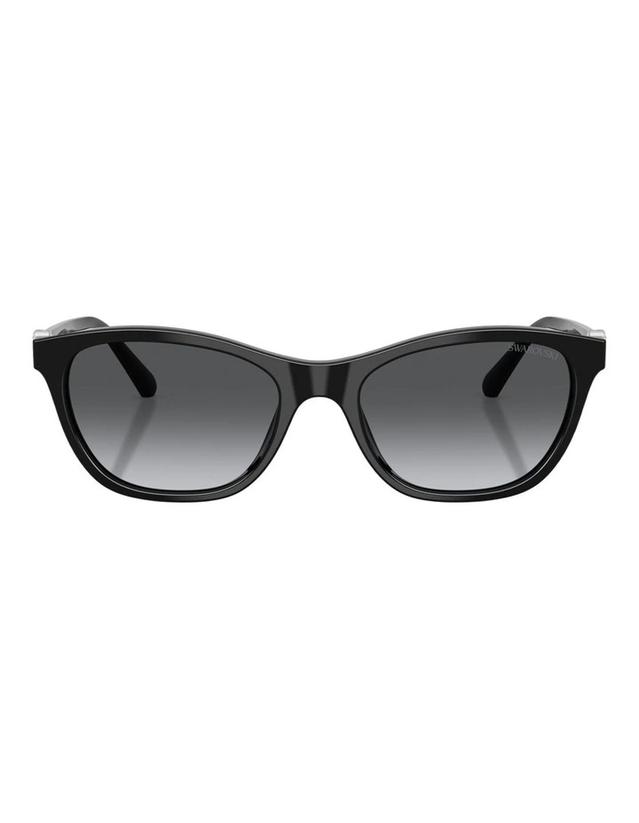 Swarovski Acetate Polarised Sunglasses in Black image 2