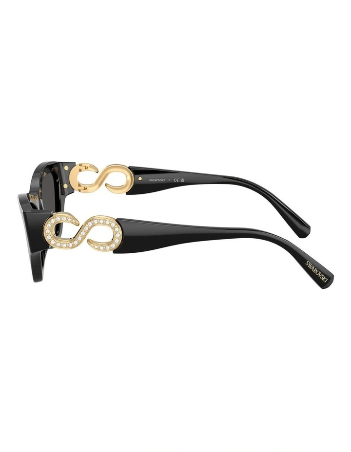 Swarovski Acetate Sunglasses in Black image 2