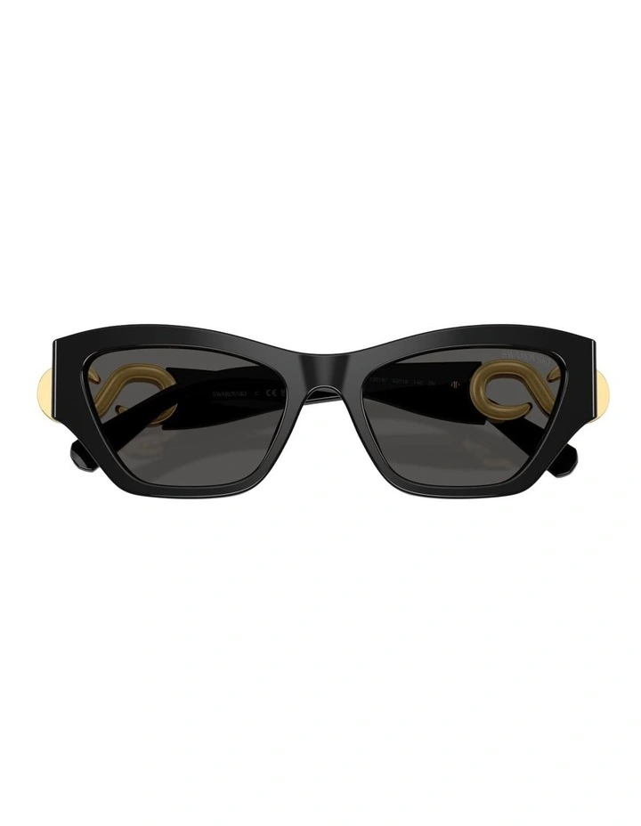 Swarovski Acetate Sunglasses in Black image 3