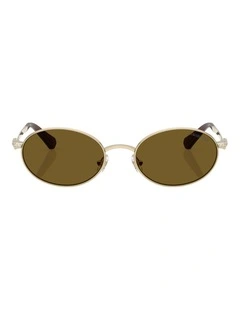 Swarovski  Metal Sunglasses in Gold
