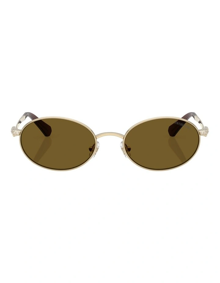 Swarovski  Metal Sunglasses in Gold image 1