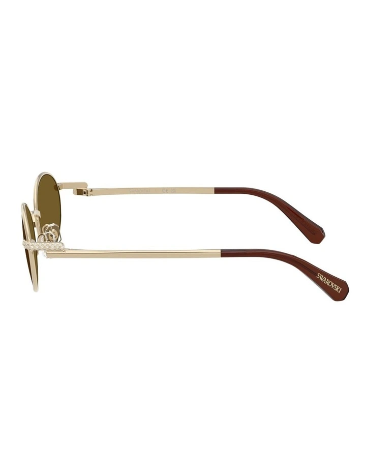Swarovski  Metal Sunglasses in Gold image 2