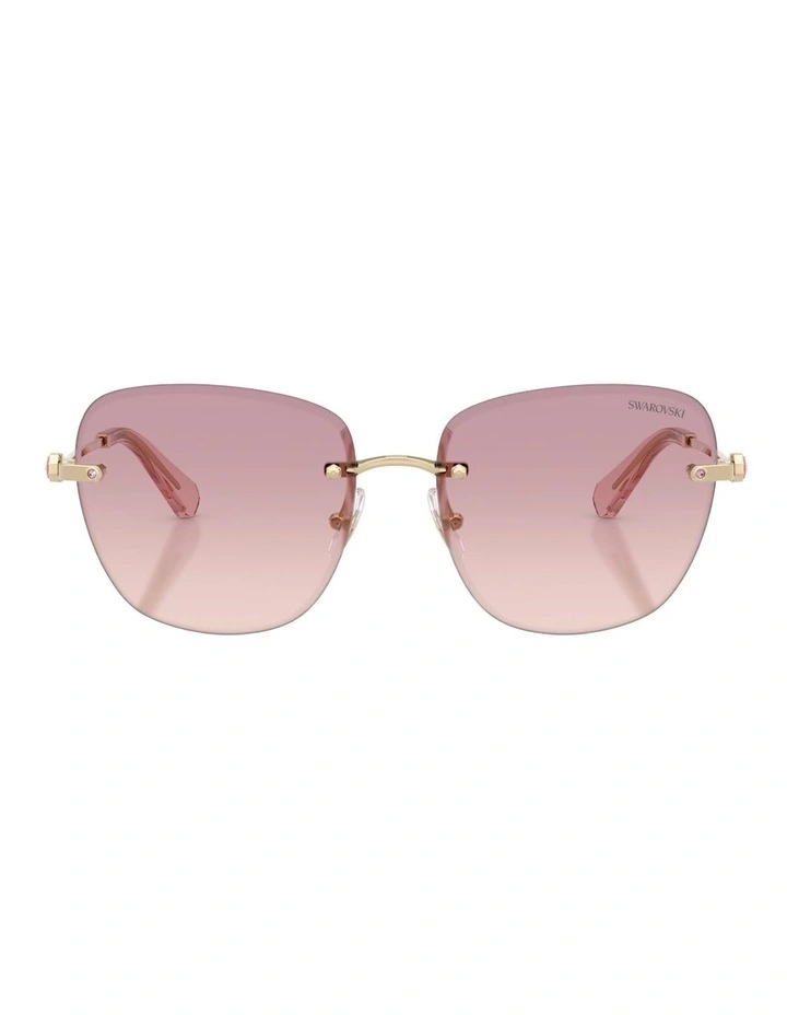 Swarovski  Metal Sunglasses in Gold image 1