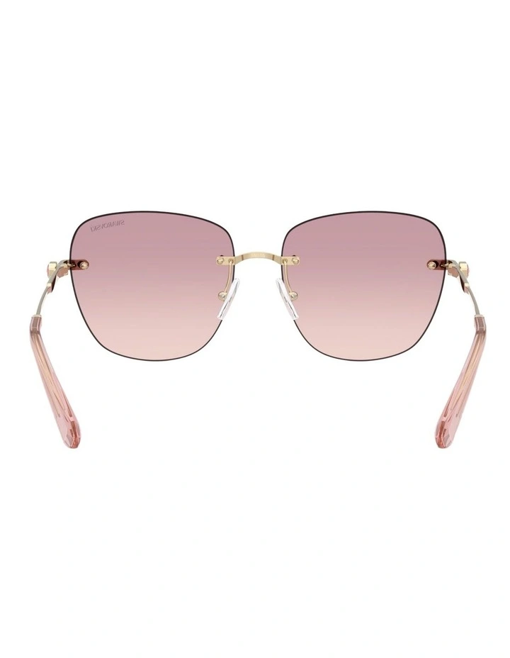 Swarovski  Metal Sunglasses in Gold image 2