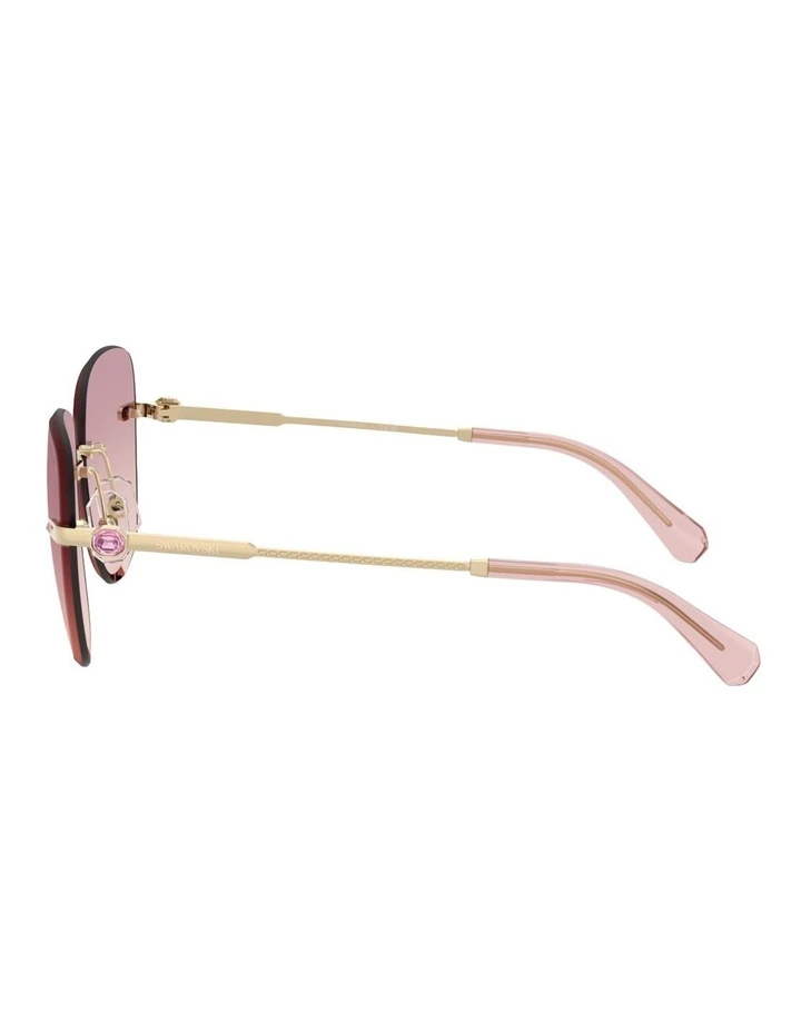 Swarovski  Metal Sunglasses in Gold image 3