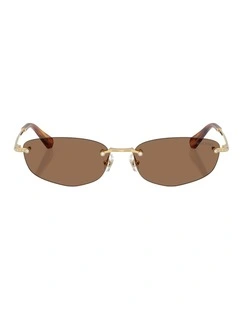 Swarovski  Metal Sunglasses in Gold