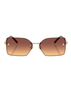 Tiffany & Co. Metal Sunglasses in Gold
