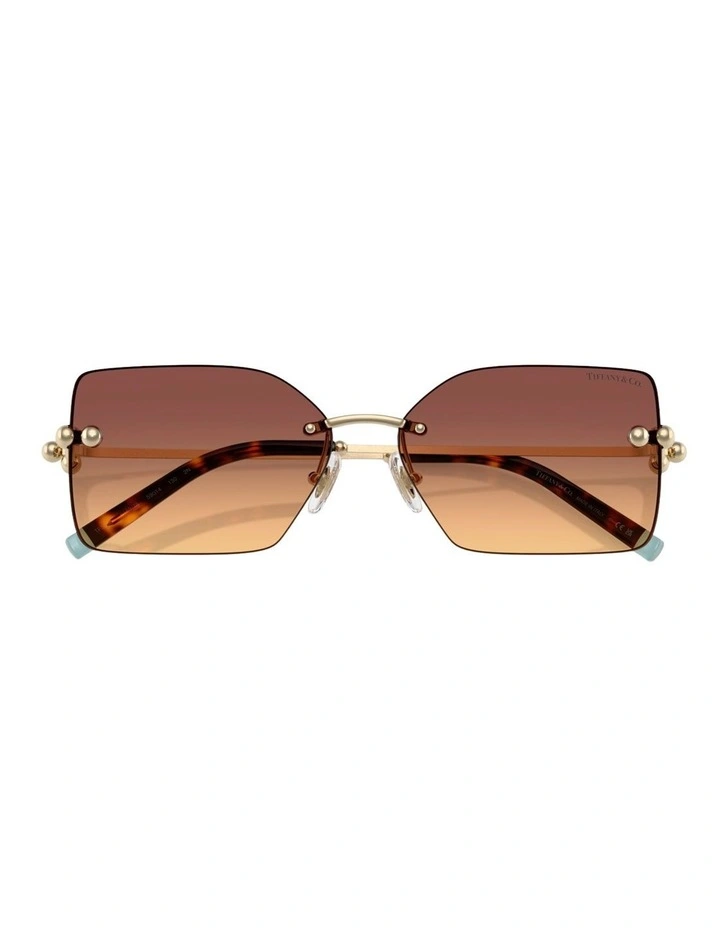 Tiffany & Co. Metal Sunglasses in Gold image 3