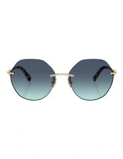 Tiffany & Co. Metal Sunglasses in Gold