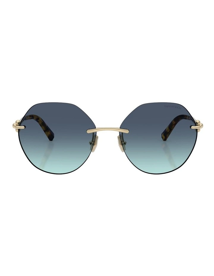 Tiffany & Co. Metal Sunglasses in Gold image 1
