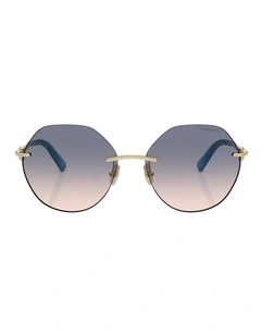 Tiffany & Co. Metal Sunglasses in Gold