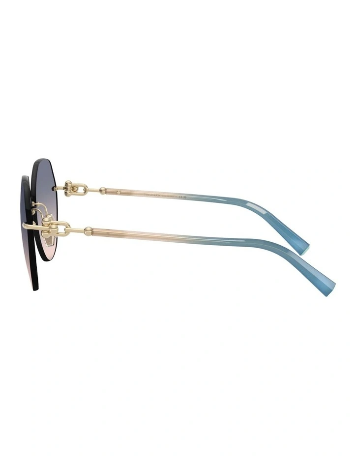 Tiffany & Co. Metal Sunglasses in Gold image 2