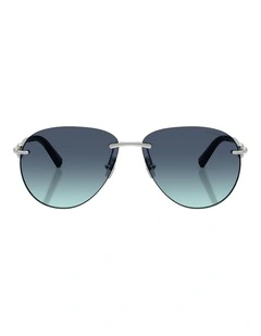 Tiffany & Co. Metal Sunglasses in Silver