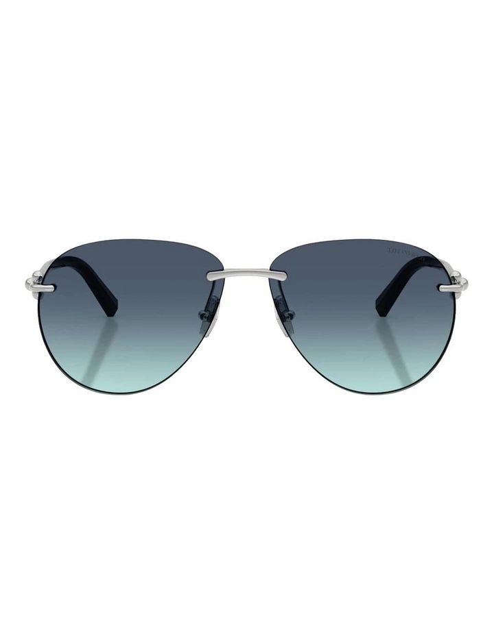 Tiffany & Co. Metal Sunglasses in Silver image 1