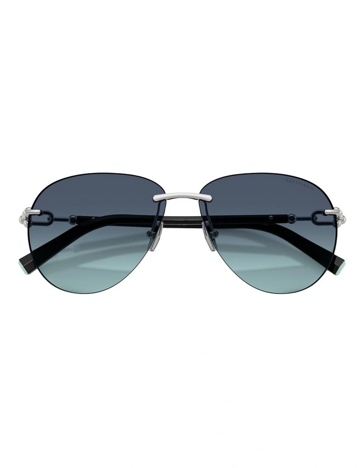 Tiffany & Co. Metal Sunglasses in Silver image 3