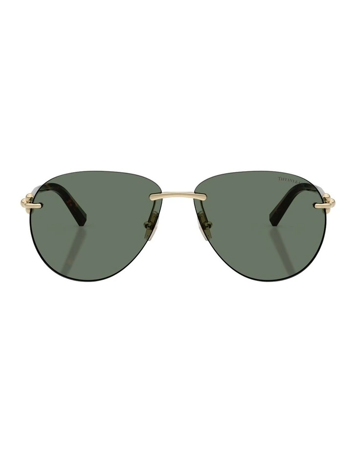 Tiffany & Co. Metal Sunglasses in Gold image 1