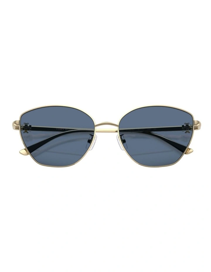 Tory Burch  Metal Sunglasses in Gold image 2