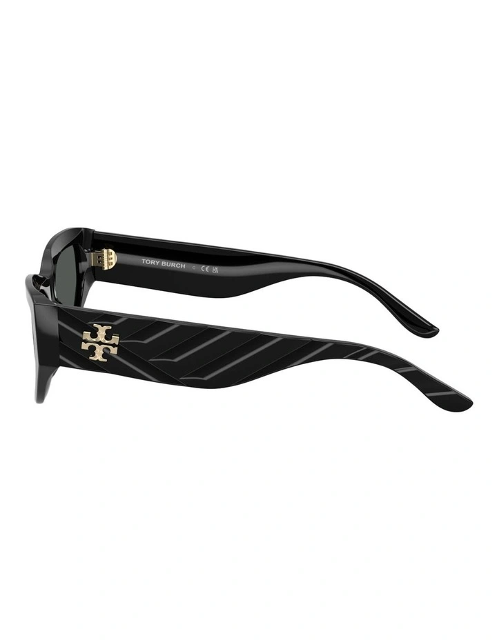 Tory Burch Acetate Sunglasses in Black image 2