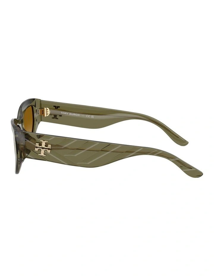 Tory Burch  Acetate Sunglasses in Green image 3