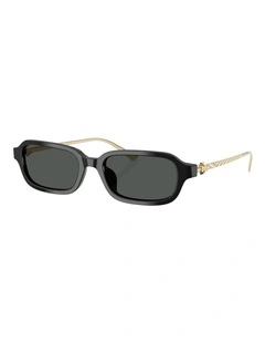Tory Burch  Acetate Sunglasses in Black
