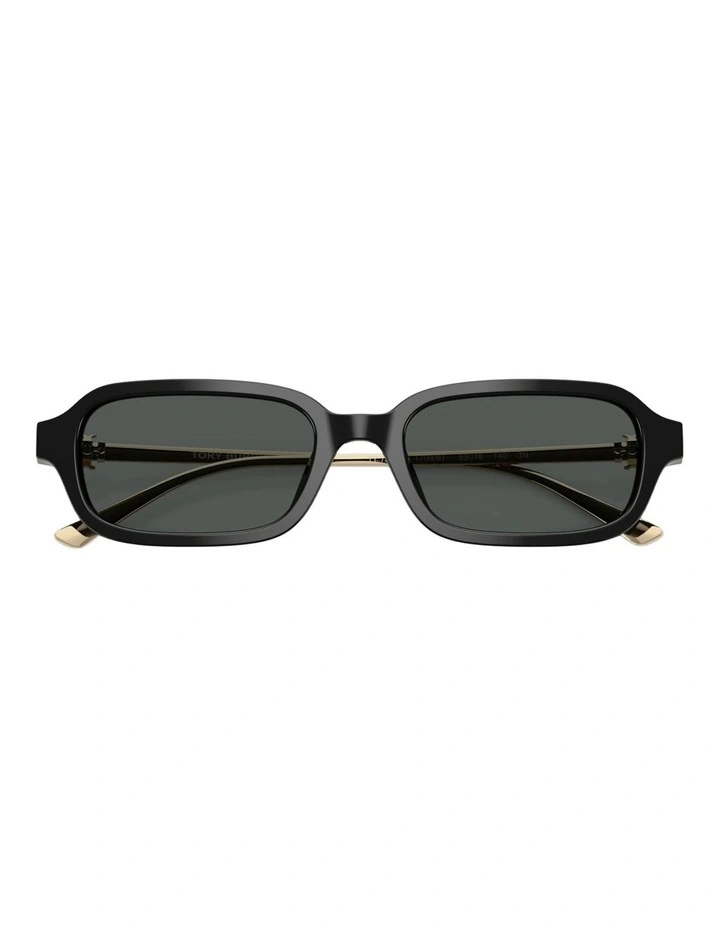 Tory Burch  Acetate Sunglasses in Black image 4