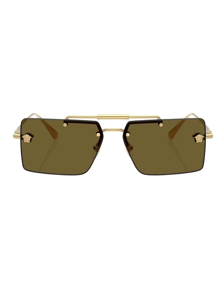 Versace Metal Sunglasses in Gold image 1