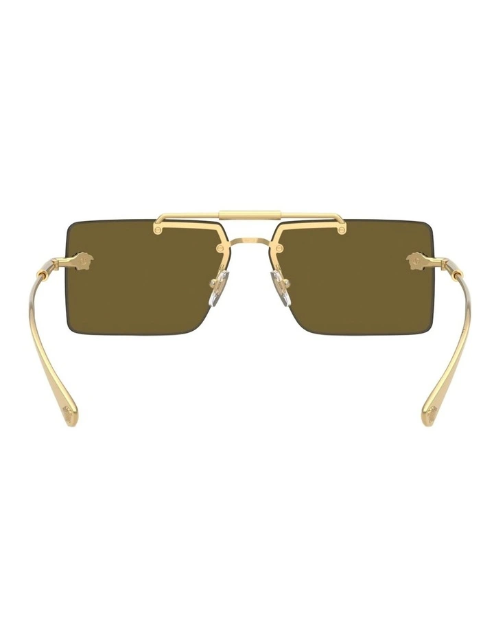 Versace Metal Sunglasses in Gold image 2