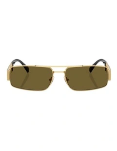 Versace  Metal Sunglasses in Gold