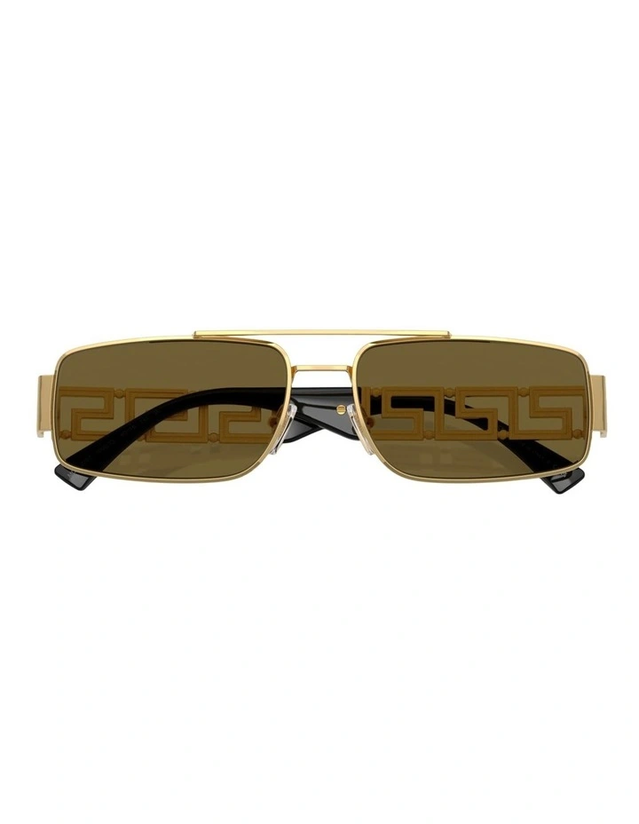 Versace  Metal Sunglasses in Gold image 4