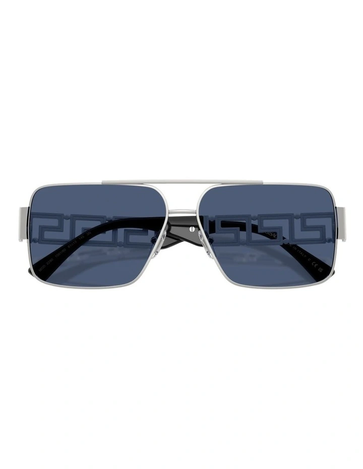 Versace  Metal Sunglasses in Silver image 4