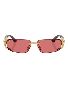 Versace  Metal Sunglasses in Gold