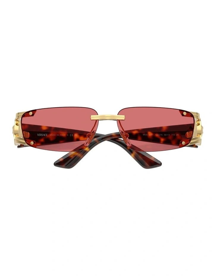 Versace  Metal Sunglasses in Gold image 3
