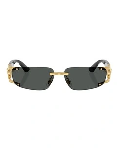 Versace  Metal Sunglasses in Gold
