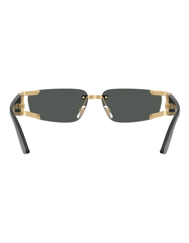 Versace  Metal Sunglasses in Gold image 3