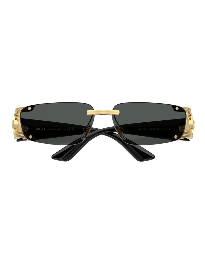 Versace  Metal Sunglasses in Gold image 4