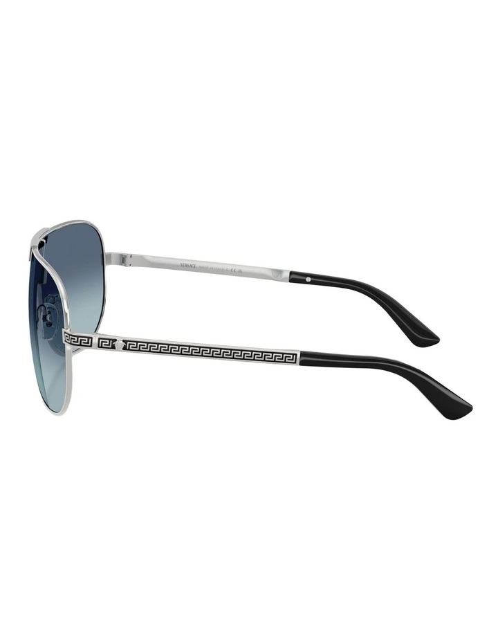Versace  Metal Sunglasses in Silver image 2