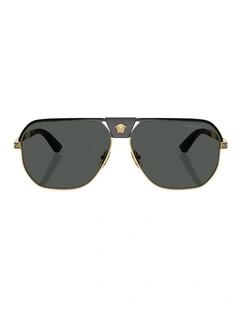 Versace  Metal Sunglasses in Black