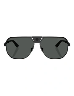 Versace  Metal Sunglasses in Black