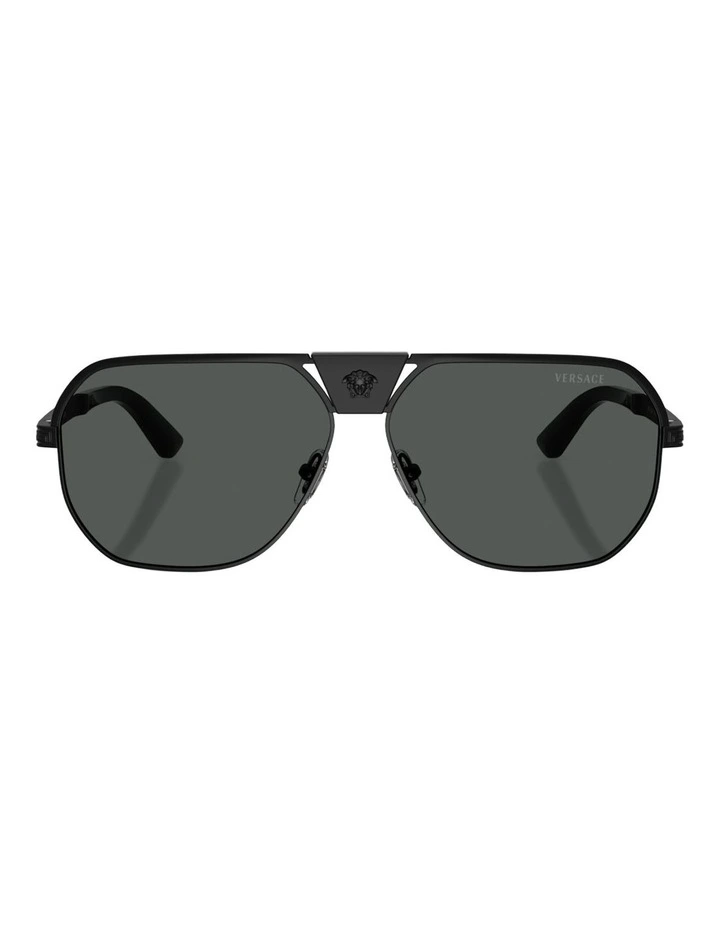 Versace Metal Sunglasses in Black image 1