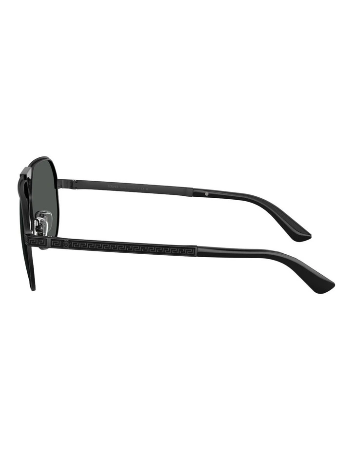 Versace Metal Sunglasses in Black image 3
