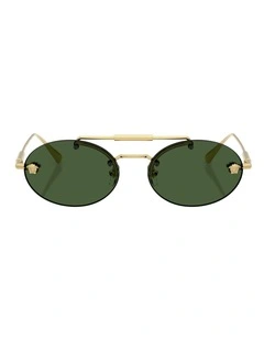 Versace  Metal Sunglasses in Gold