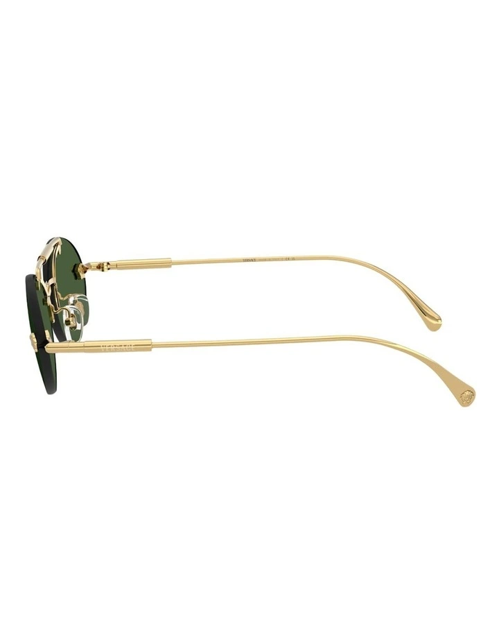 Versace Metal Sunglasses in Gold image 2
