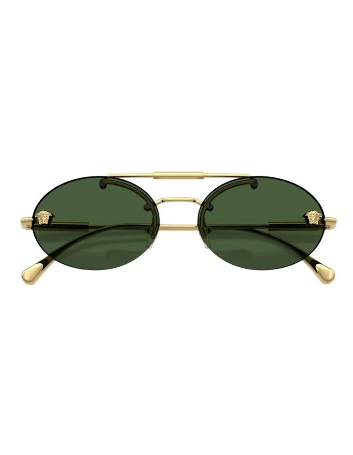 Versace Metal Sunglasses in Gold image 3