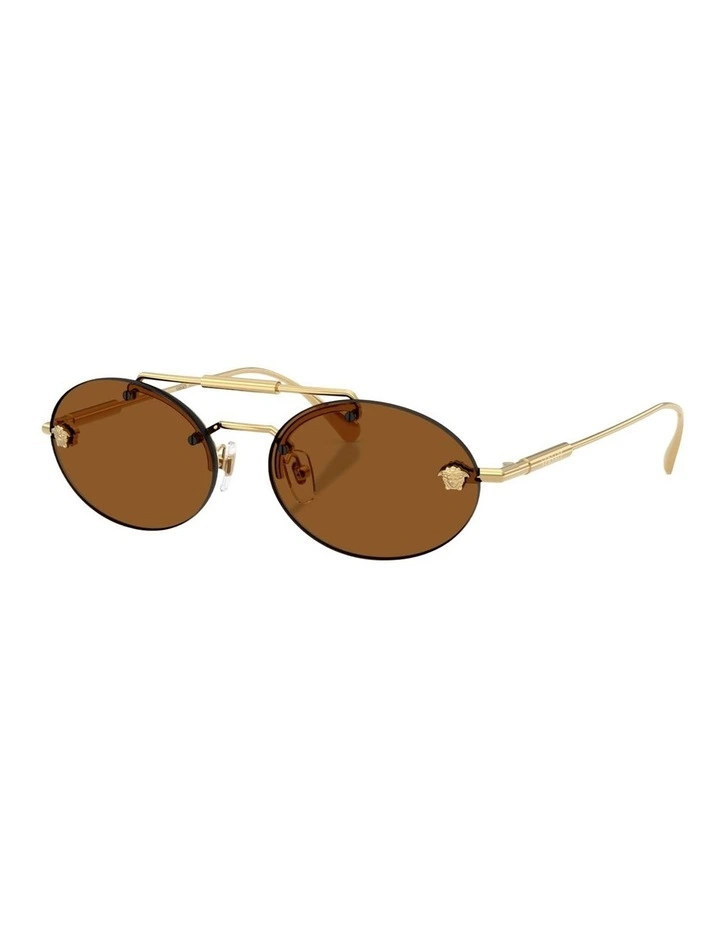 Versace Metal Sunglasses in Gold image 1