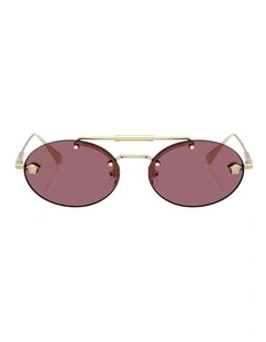 Versace  Metal Sunglasses in Gold