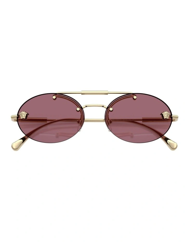 Versace  Metal Sunglasses in Gold image 4
