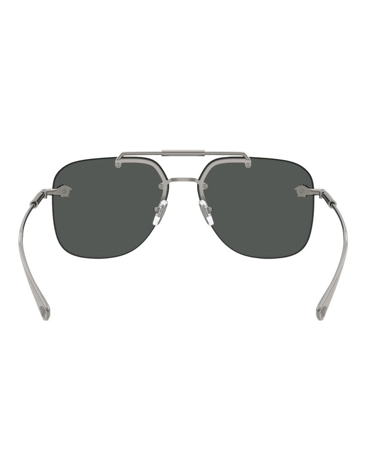 Versace Metal Sunglasses in Grey image 3
