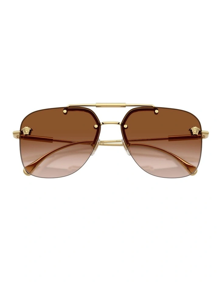 Versace  Metal Sunglasses in Gold image 3