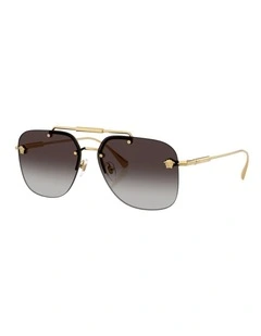 Versace  Metal Sunglasses in Gold